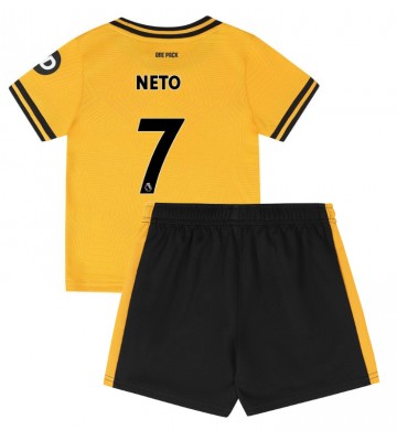 Wolves Pedro Neto #7 Hemmakläder Barn 2024-25 Kortärmad (+ Korta byxor)